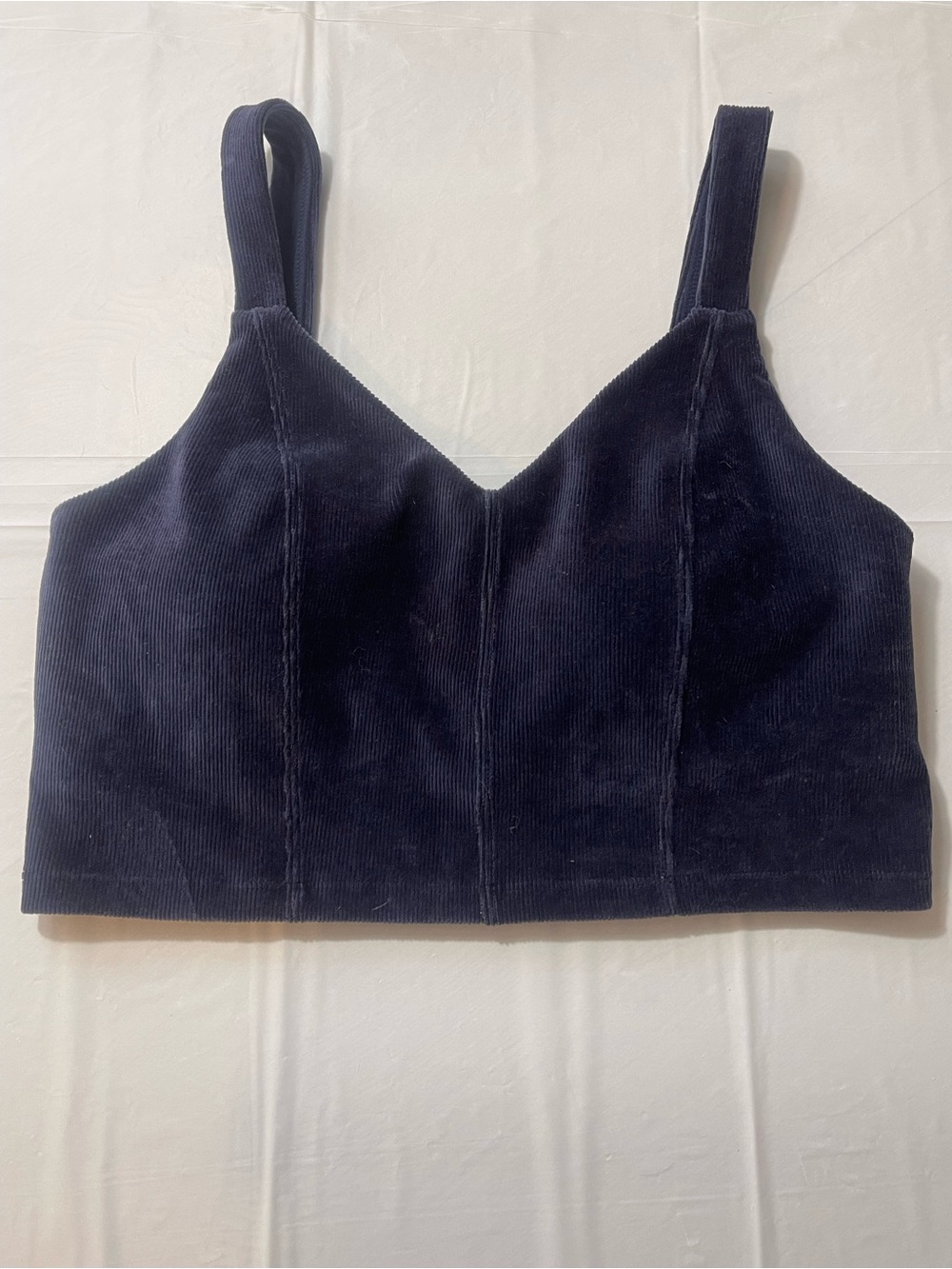 Offline by Aeroe Navy Corduroy Crop Top